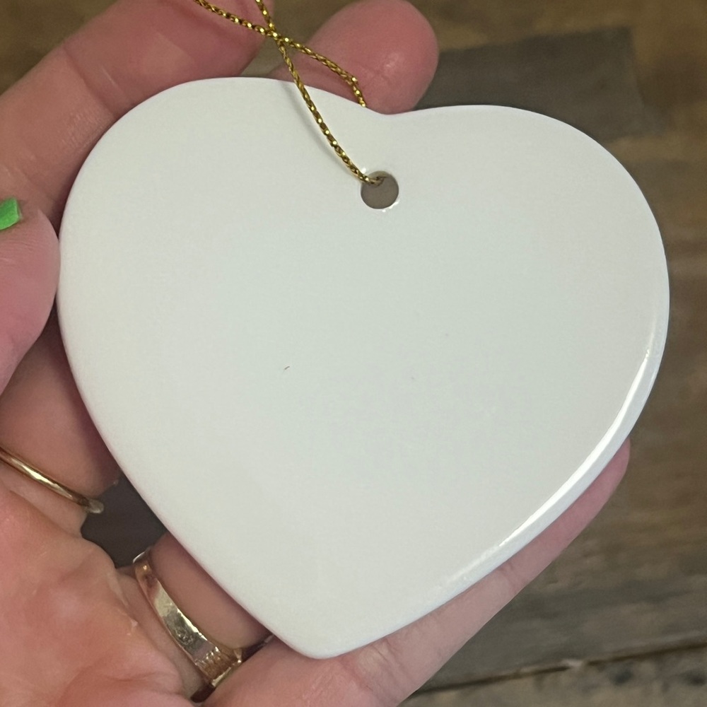 Heart-Shaped Ornament with Cardinal Dad - Picture 2 of 3